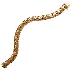 Tiffany & Co. Vintage 14 Karat Yellow Gold Byzantine Bracelet