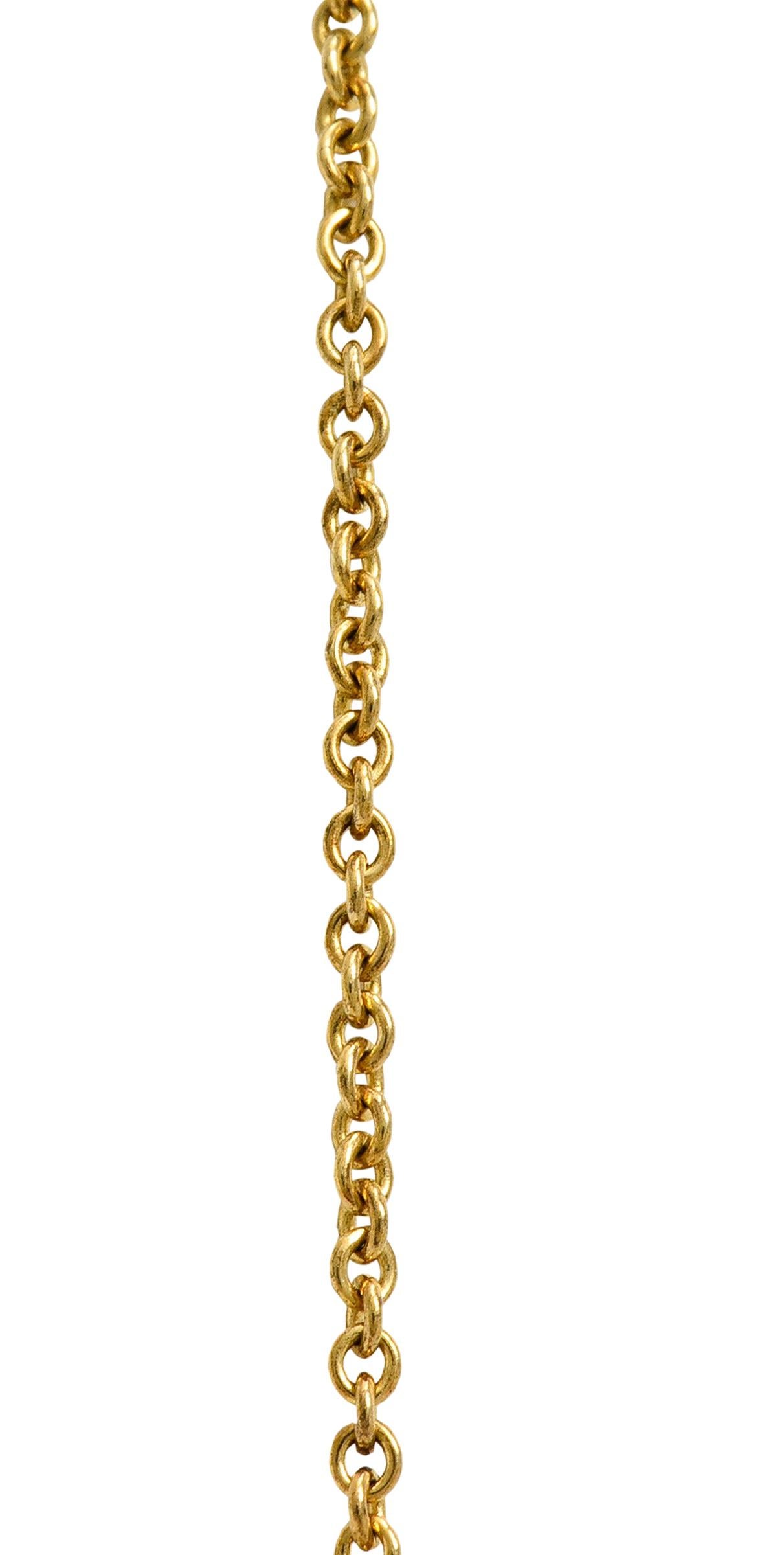 Tiffany & Co. Vintage 14 Karat Yellow Gold Oval Locket Pendant Necklace 2