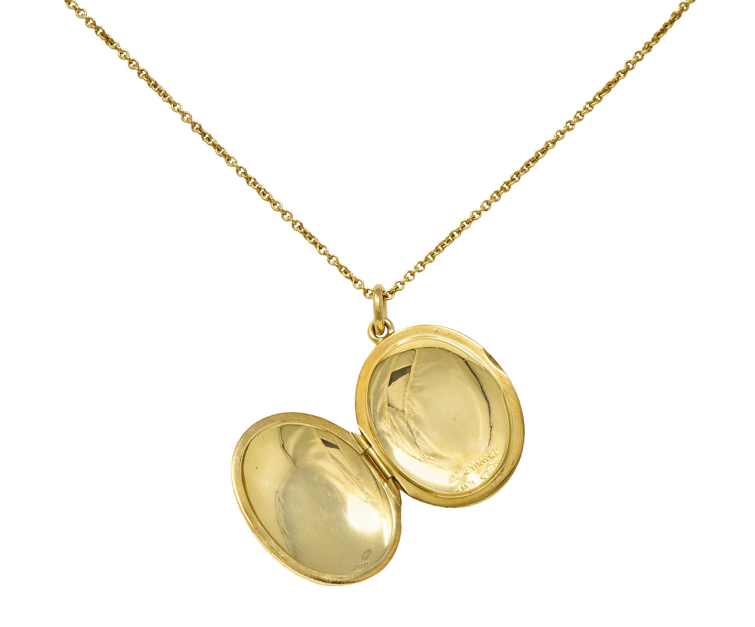 tiffany gold locket