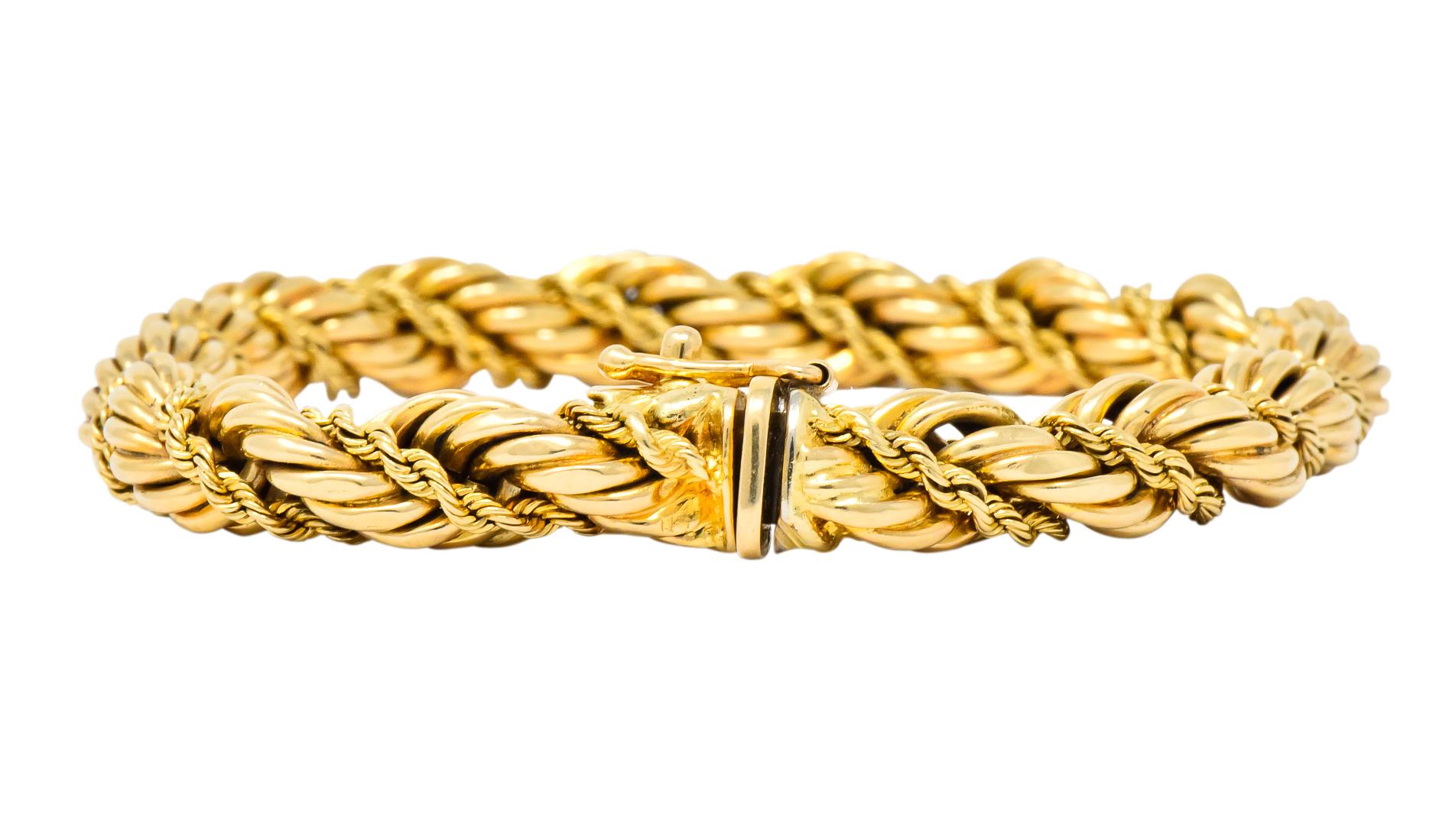 gold twist bracelet