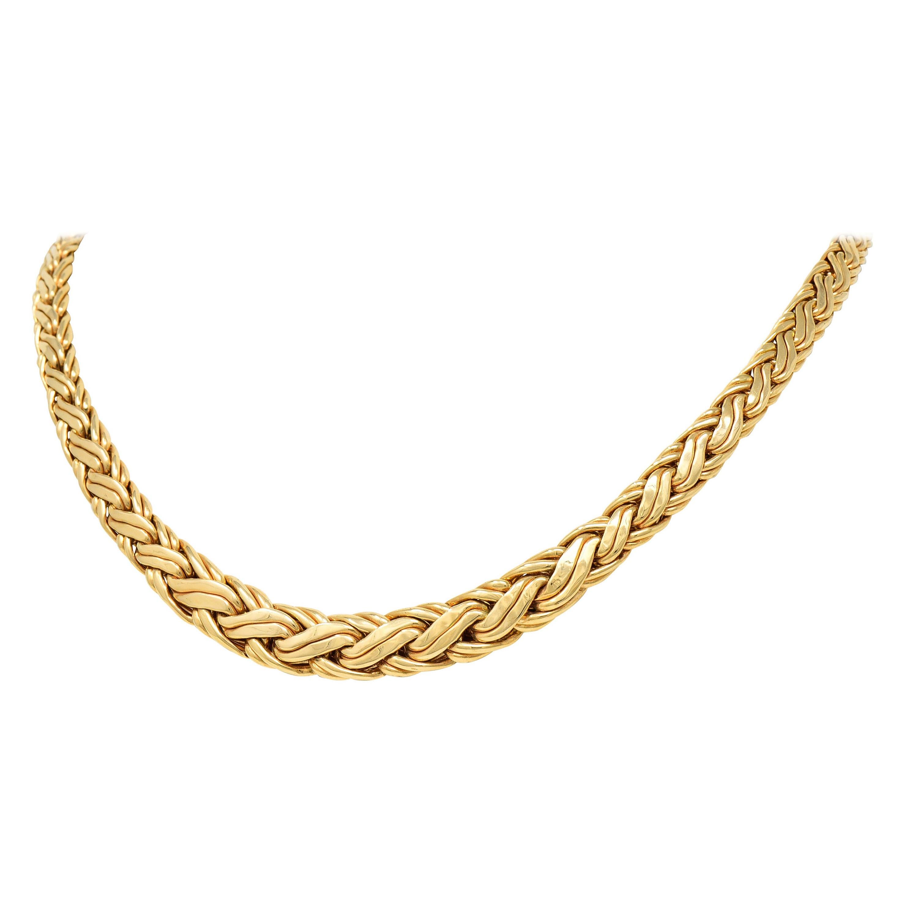 Tiffany & Co. 1960's 14 Karat Yellow Gold Paperclip Chain Vintage