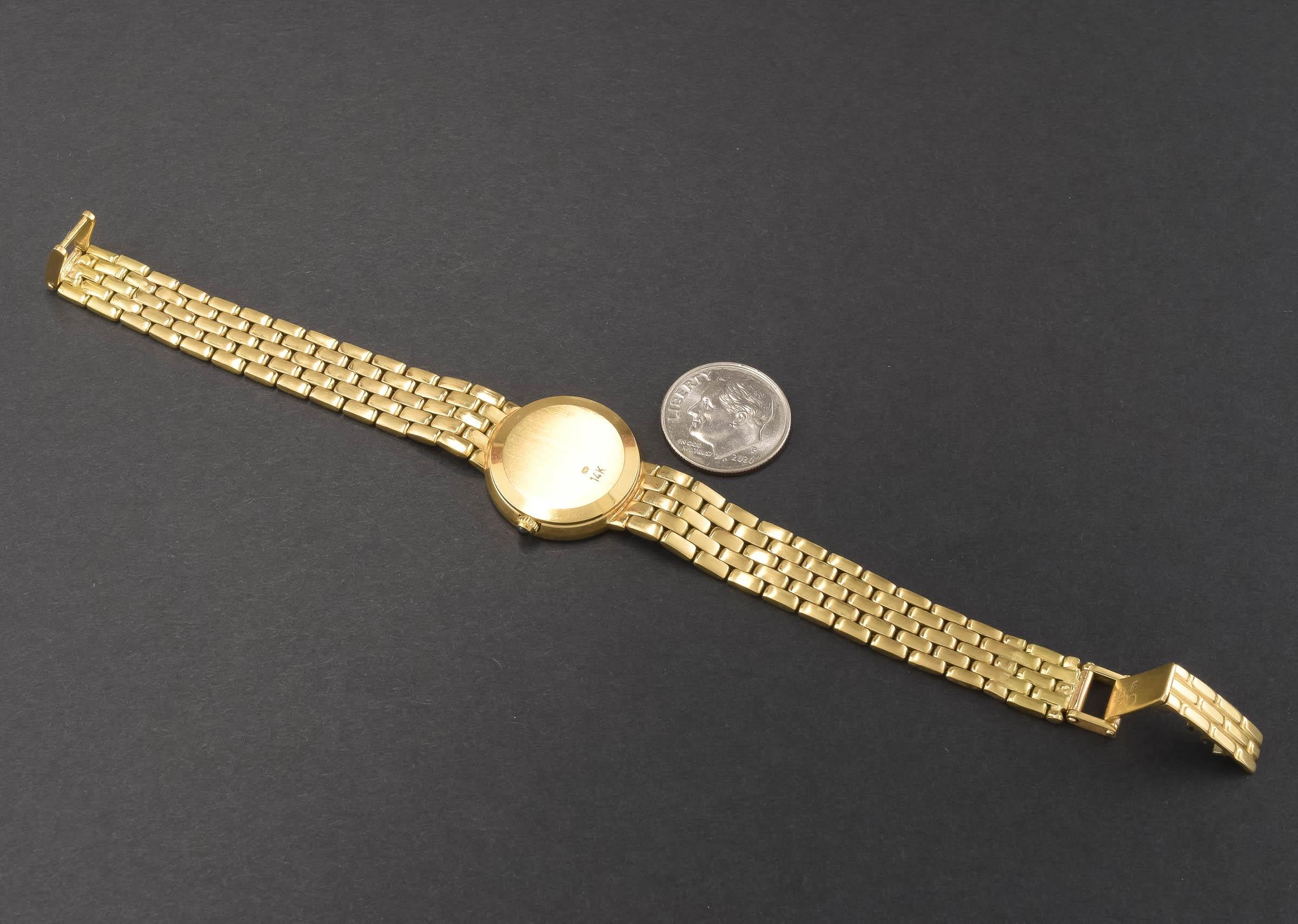 TIFFANY & Co. Vintage 14K Gold Diamond Ladies Watch 3
