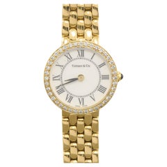TIFFANY & Co. Vintage 14K Gold Diamond Ladies Watch