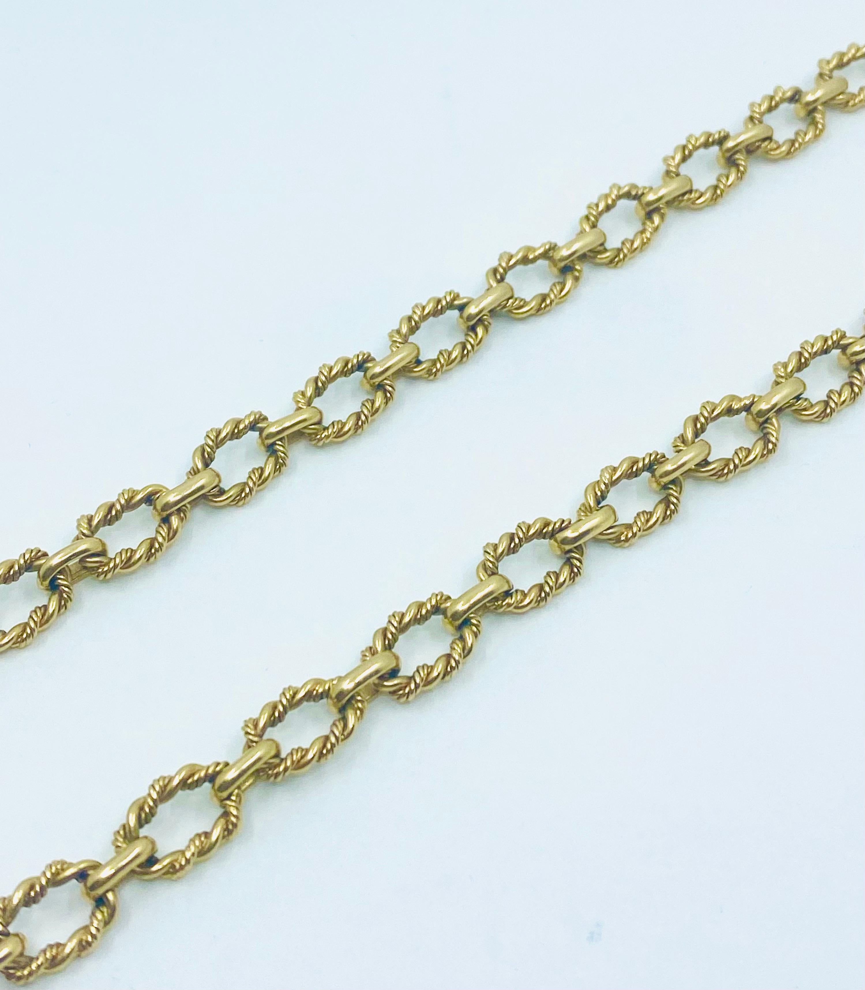 Women's or Men's Tiffany & Co. Vintage 14k Link Necklace