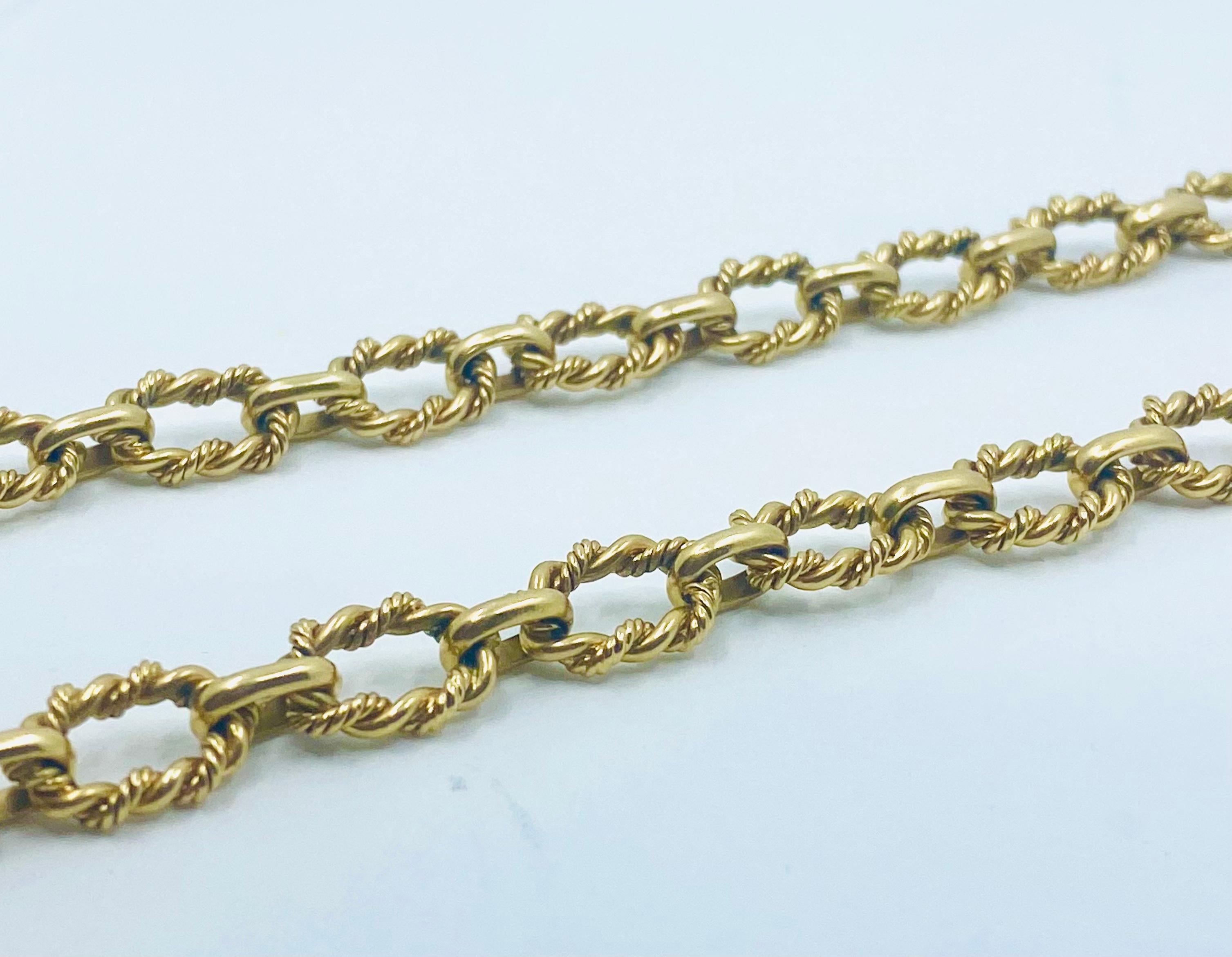 Tiffany & Co. Vintage 14k Link Necklace For Sale 2