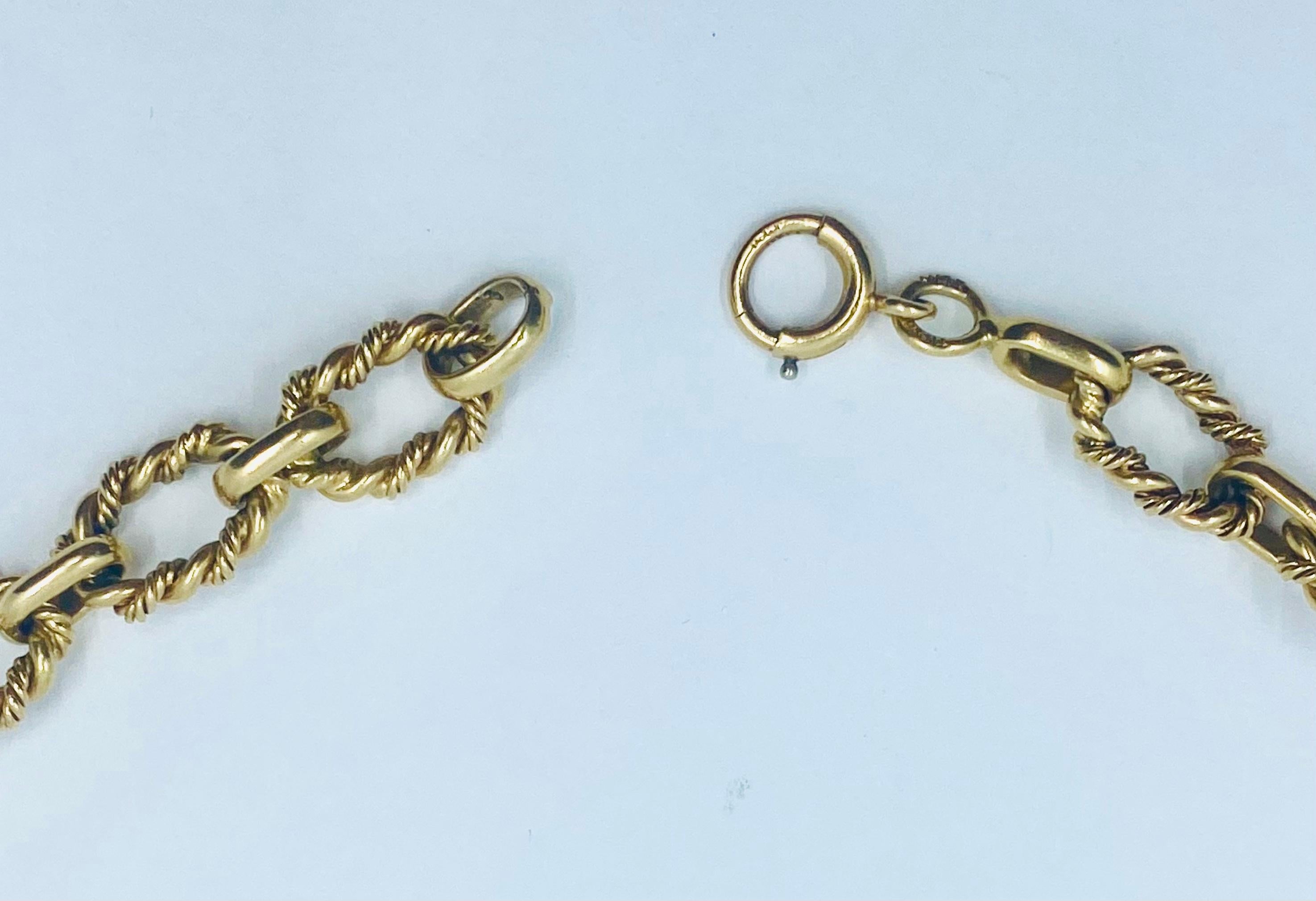 Tiffany & Co. Vintage 14k Link Necklace For Sale 3
