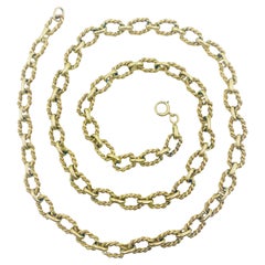 Tiffany & Co. Retro 14k Link Necklace