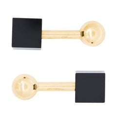 TIFFANY & CO Vintage 14k Onyx Cube Cufflink