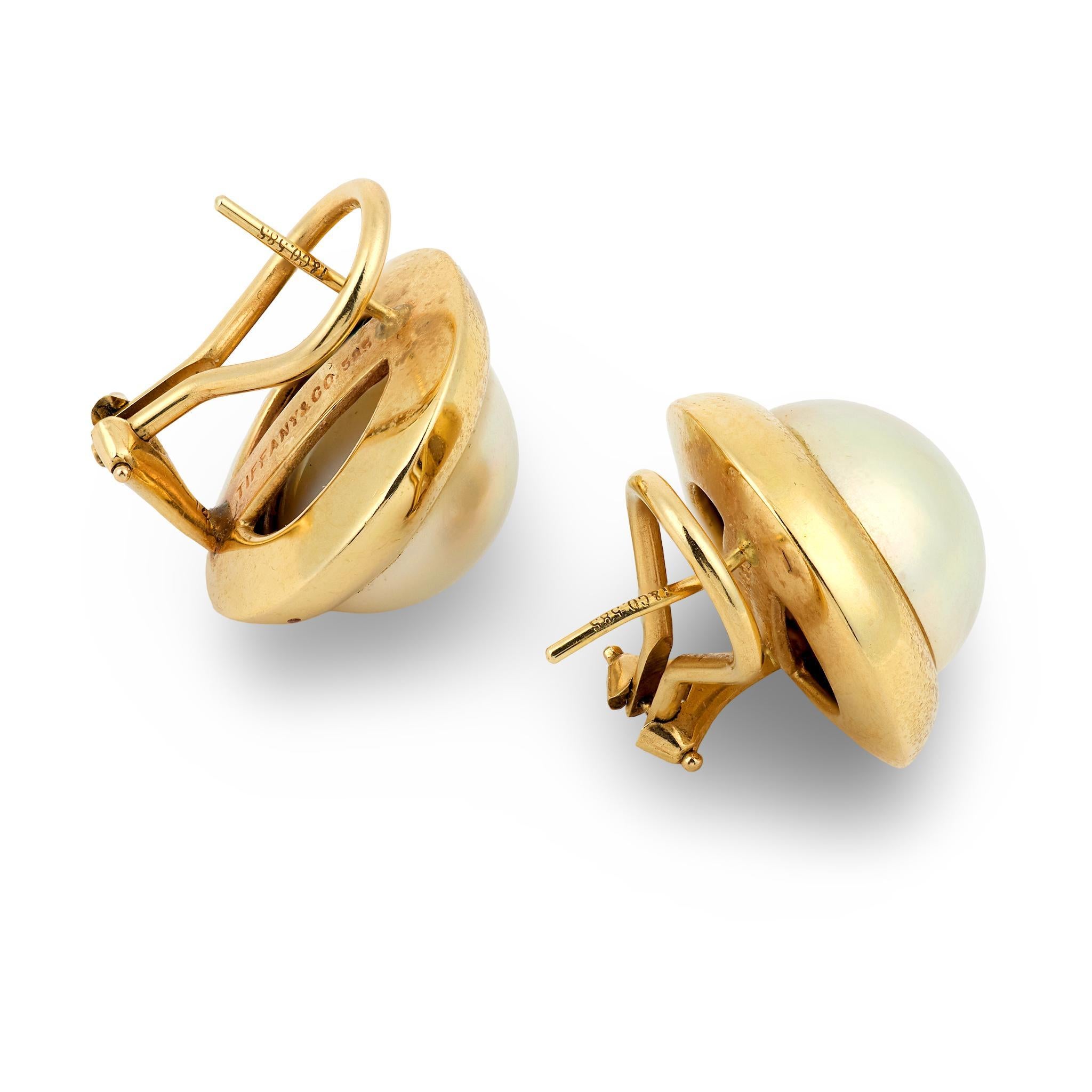 TIFFANY & CO. Pendientes de perlas vintage 14k Cuenta en venta