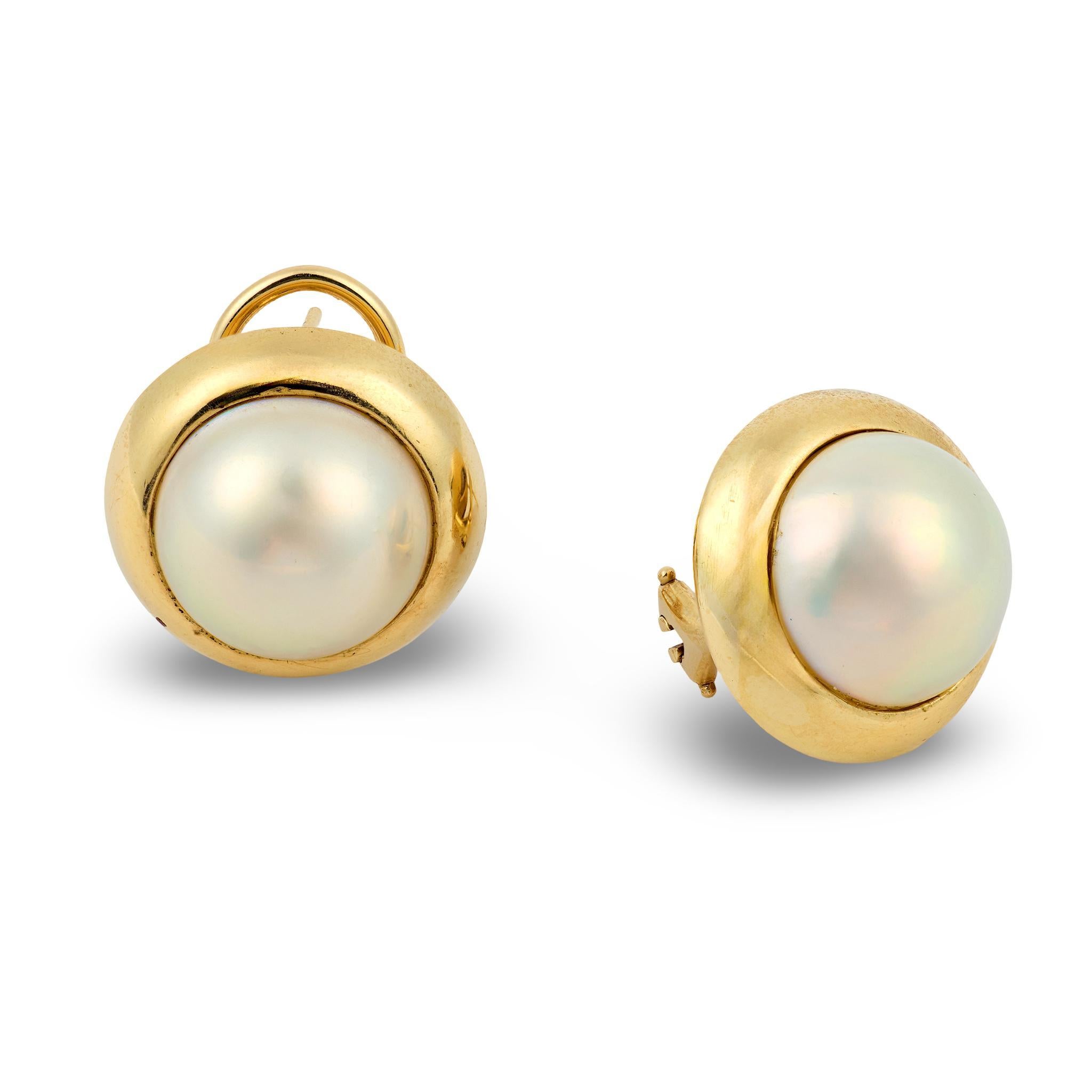 TIFFANY & CO. Pendientes de perlas vintage 14k en venta 1