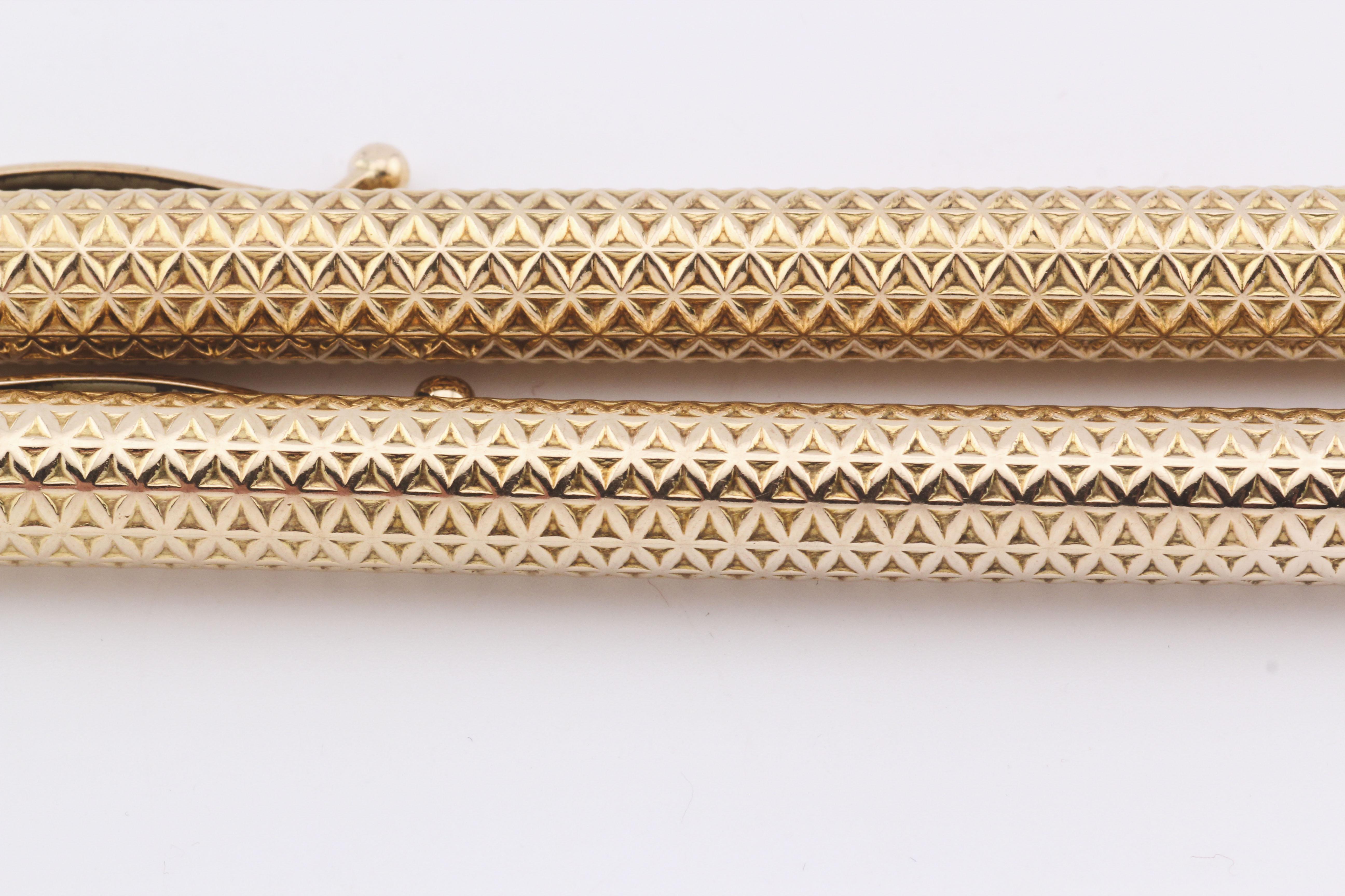 Tiffany & Co. Vintage 14k Yellow Gold Ballpoint Pen and Pencil Set For Sale 3