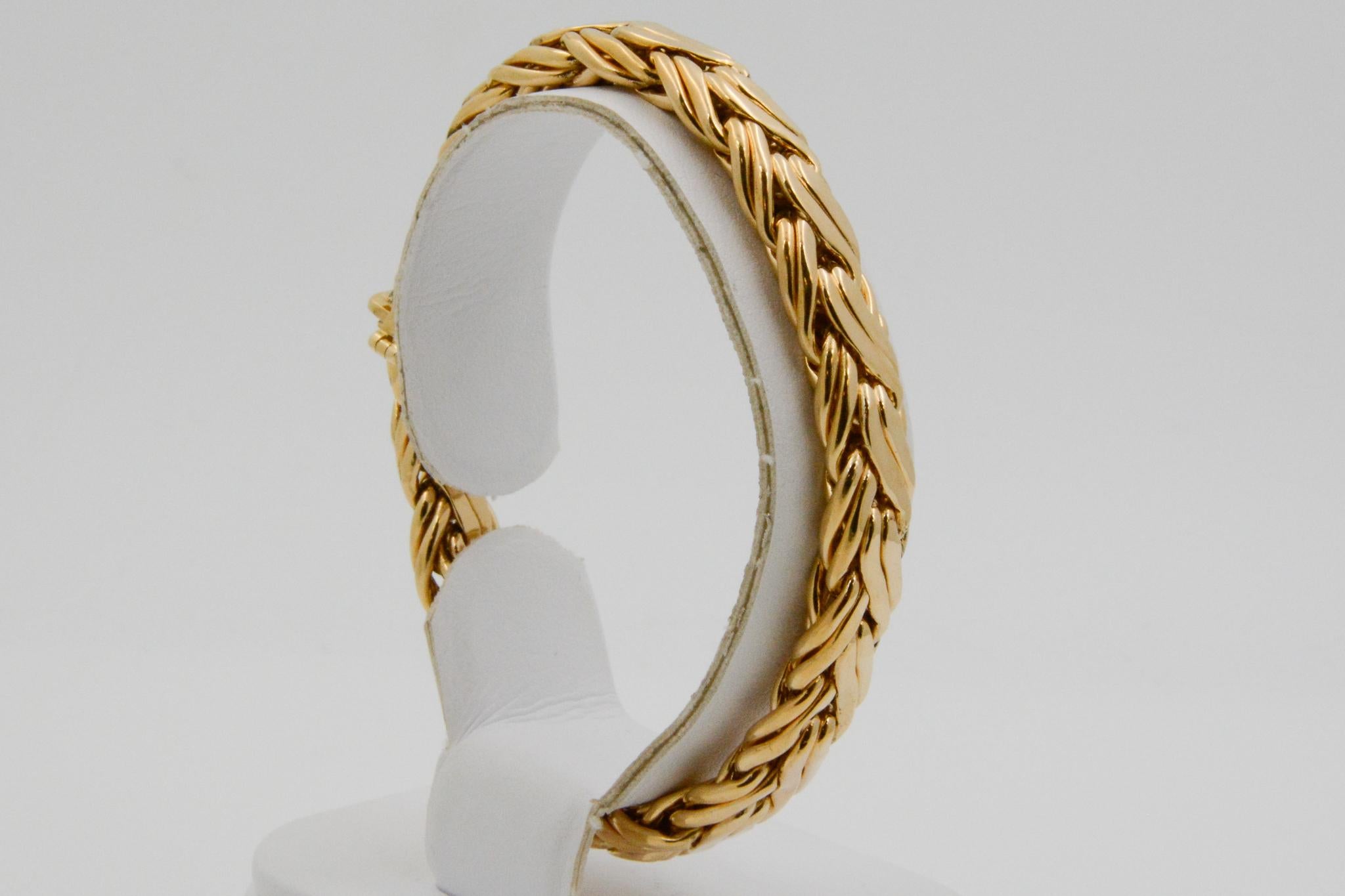 Tiffany & Co. Vintage 14 Karat Yellow Gold Byzantine Bracelet 5