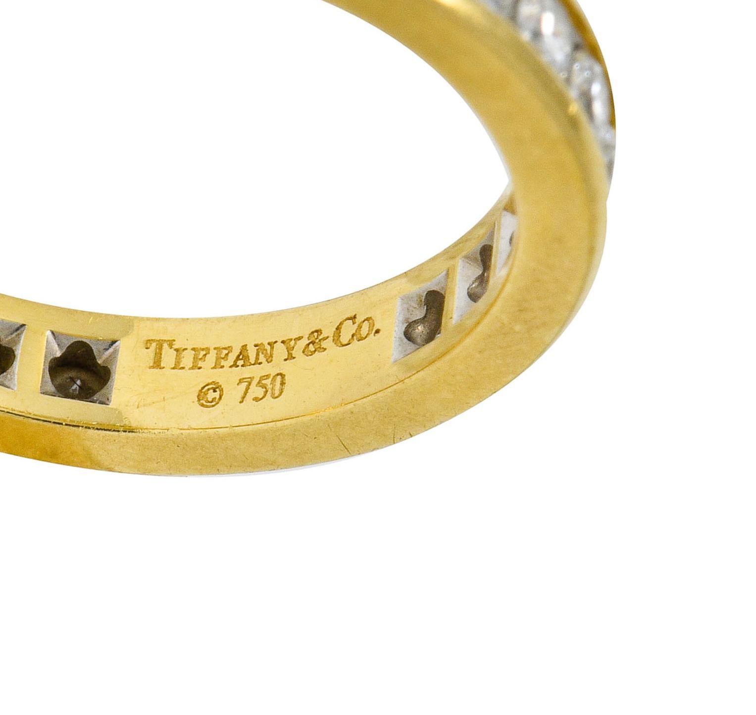 Contemporary Tiffany & Co. Vintage 1.50 Carat Diamond 18 Karat Gold Eternity Band Ring
