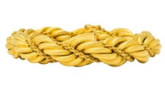 Tiffany & Co. Vintage 18 Karat Gold Large Twisted Rope Bracelet, circa 1970