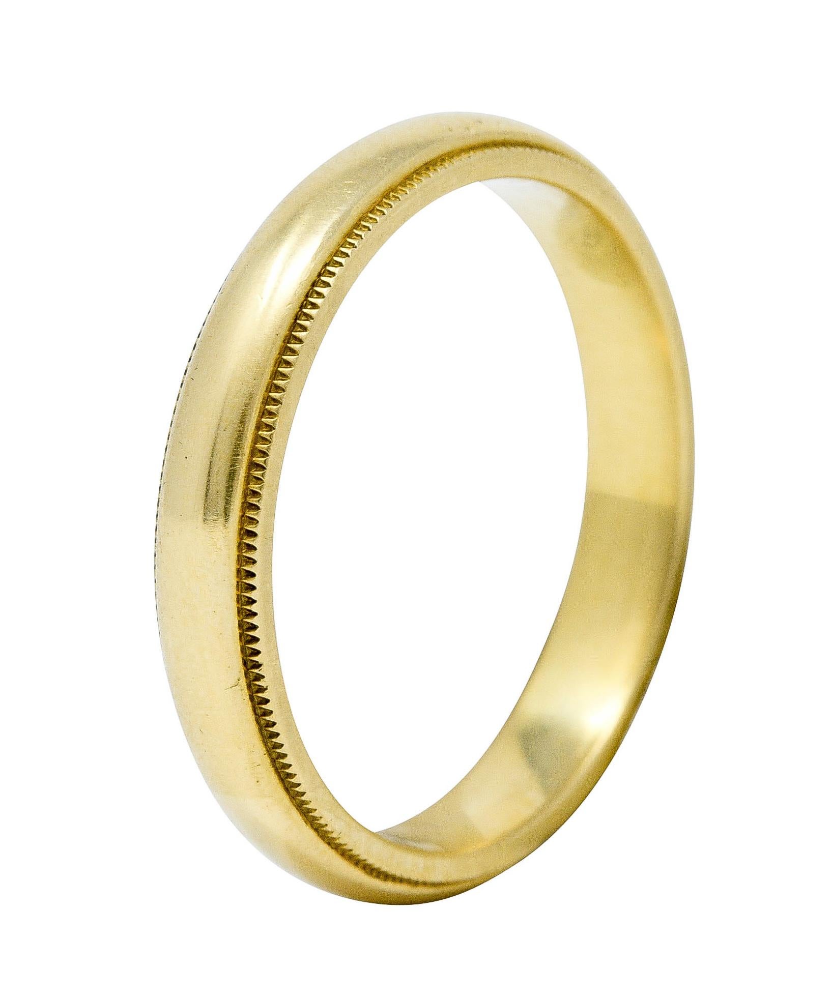 Tiffany & Co. Vintage 18 Karat Gold Men's Wedding Band Ring 2