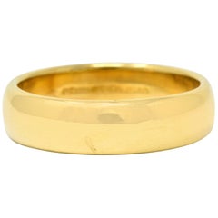 Tiffany & Co. Retro 18 Karat Gold Men's Wedding Band Ring