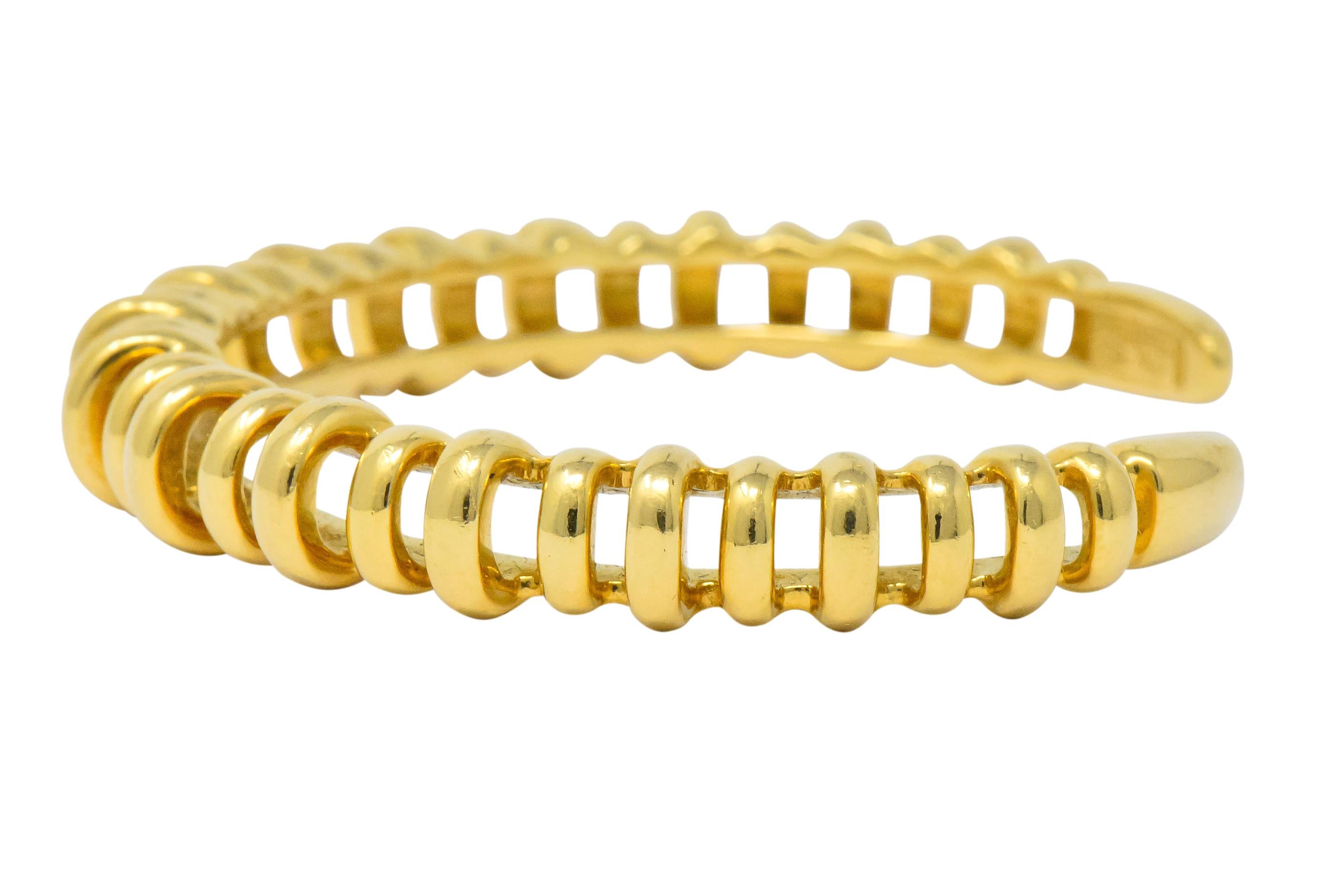 18 karat gold cuff bracelet