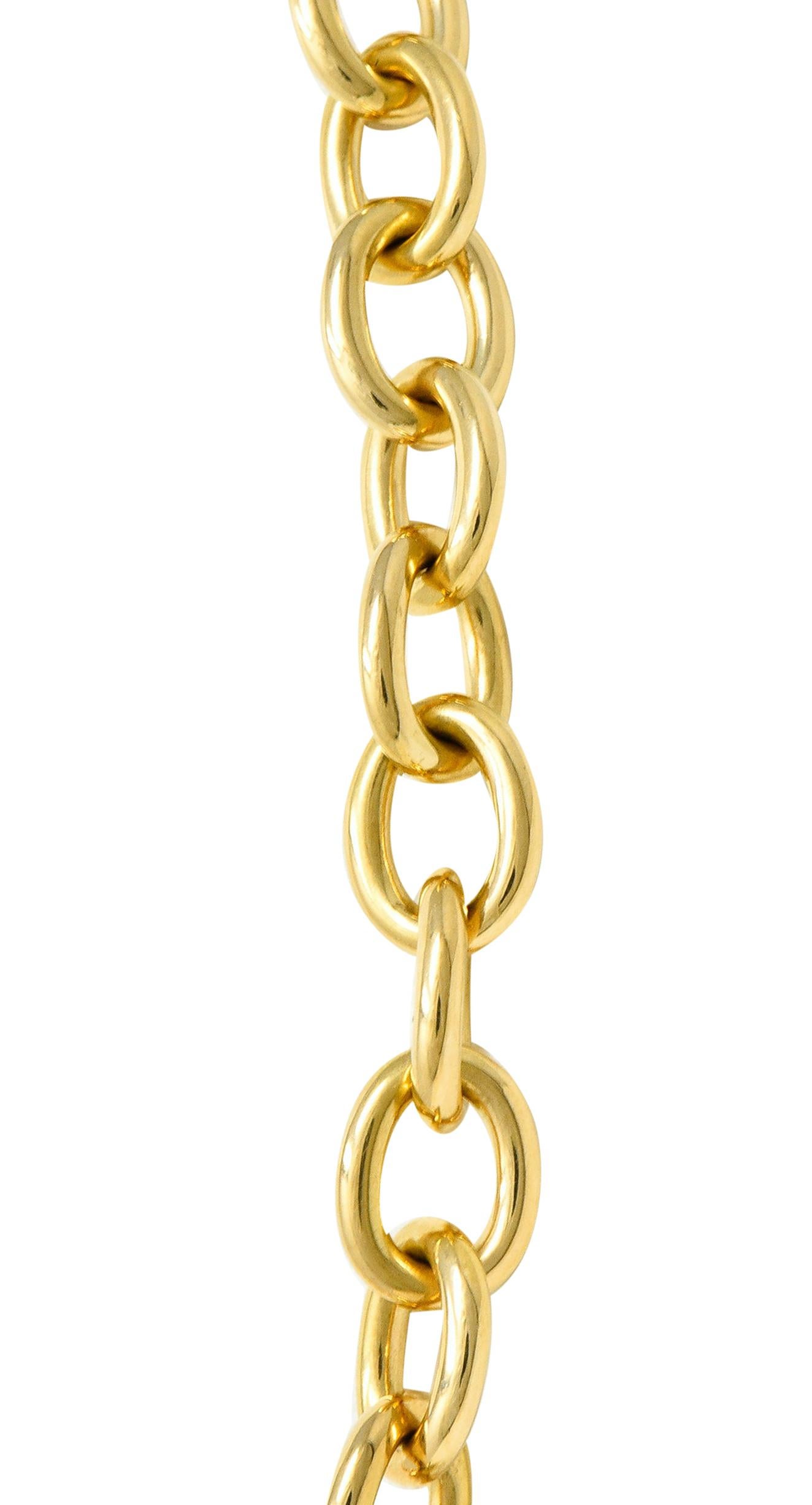 Tiffany & Co. Vintage 18 Karat Gold Tiffany Heart Collar Necklace 2