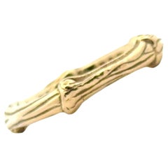Tiffany & Co Vintage 18 Karat Yellow Gold Bamboo Band Ring Size 7