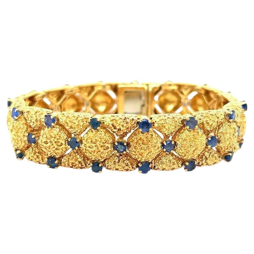 Tiffany and Co. 18 Karat Yellow Gold Signature X Bracelet 50g at 1stDibs
