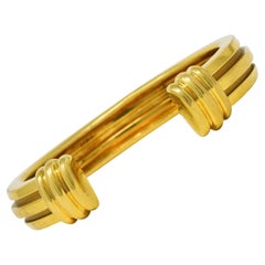Tiffany & Co. Manschettenarmband aus 18 Karat Gelbgold mit Atlas-Schliff
