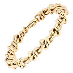 Tiffany & Co. Vintage 18 Karat Yellow Gold Knot Bracelet