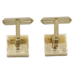Tiffany & Co. Vintage 18 Karat Gelbgold Pyramide Quadrat Französisch Manschettenknöpfe