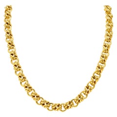 Tiffany & Co. Vintage 18 Karat Yellow Gold Substantially Linked Chain Necklace