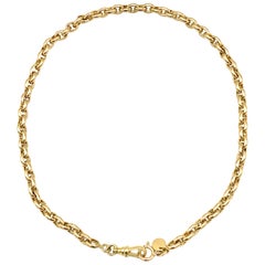 Tiffany & Co. Chaîne de montre vintage en or jaune 18 carats