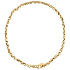 Tiffany & Co. Vintage 18 Karat Yellow Gold Watch Chain