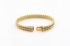 Tiffany & Co. Vintage 18 Karat Yellow Gold Woven Mesh Bracelet W. Germany