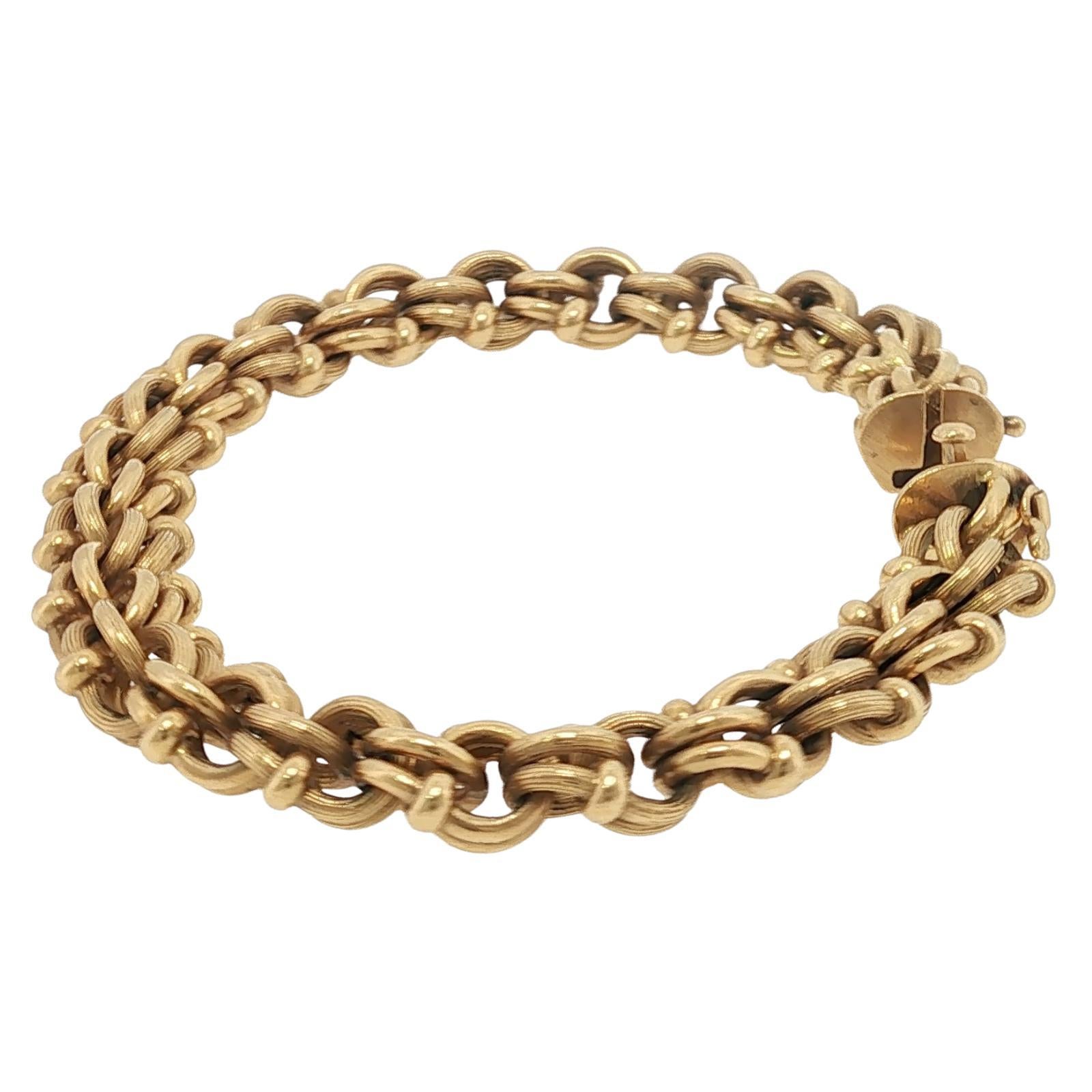 Tiffany and Co. Vintage 18K Bracelet Solid Yellow Gold For Sale at 1stDibs