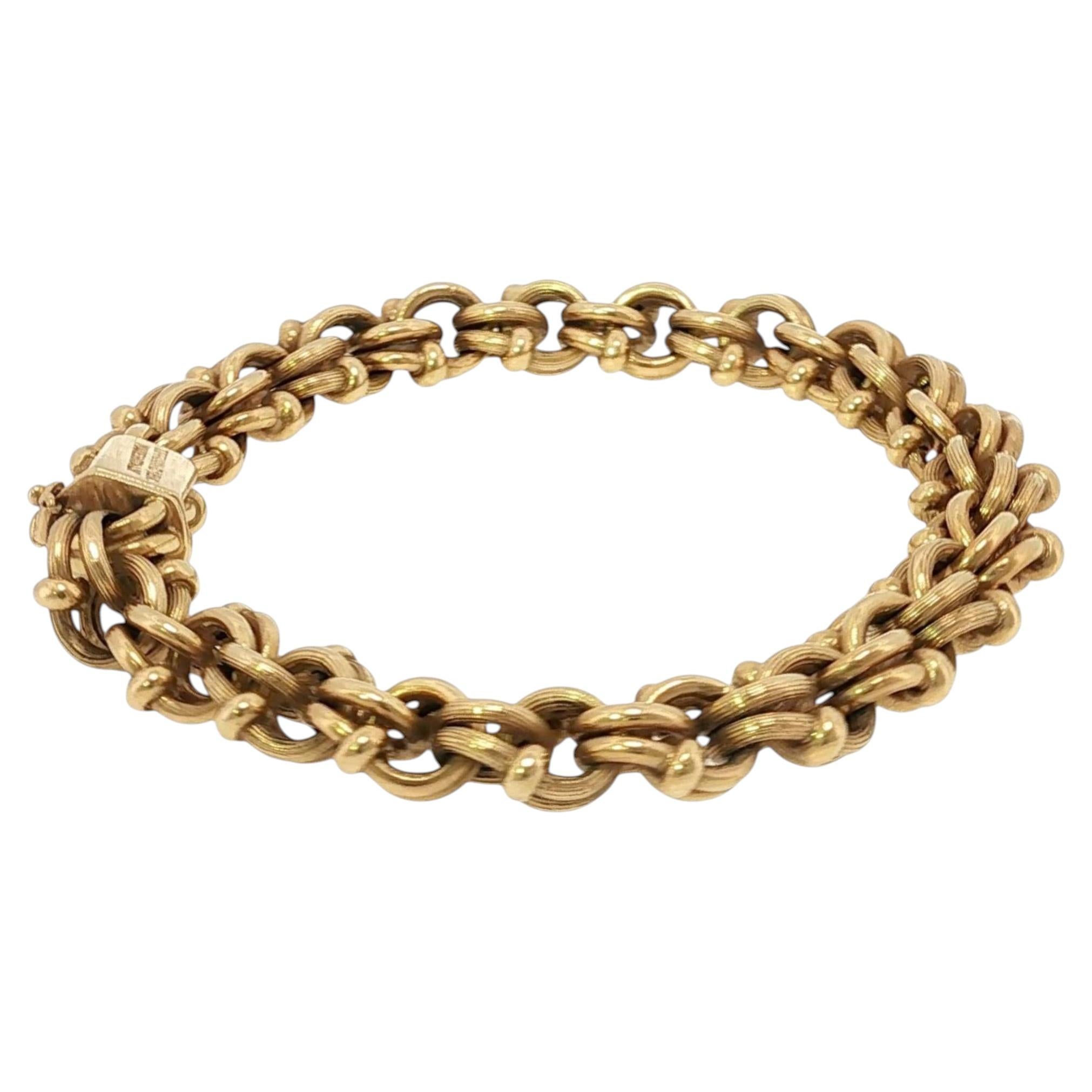 Tiffany and Co. Vintage 18K Bracelet Solid Yellow Gold For Sale at 1stDibs