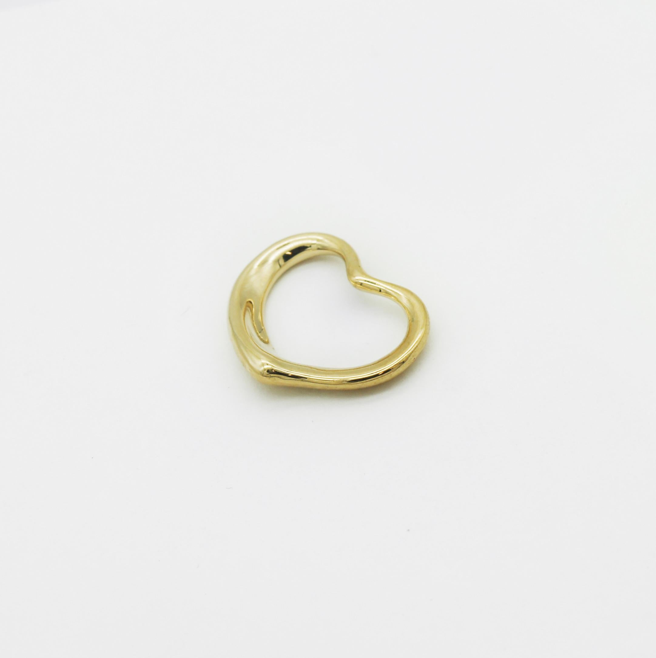De las mujeres Tiffany & Co. Colgante vintage Peretti Corazón Abierto de oro de 18 quilates