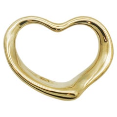 Tiffany & Co. Peretti Pendentif vintage en or 18 carats avec cœur ouvert