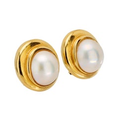 TIFFANY & CO. Vintage 18k Pearl Earrings