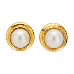 TIFFANY & CO. Vintage 18k Pearl Earrings