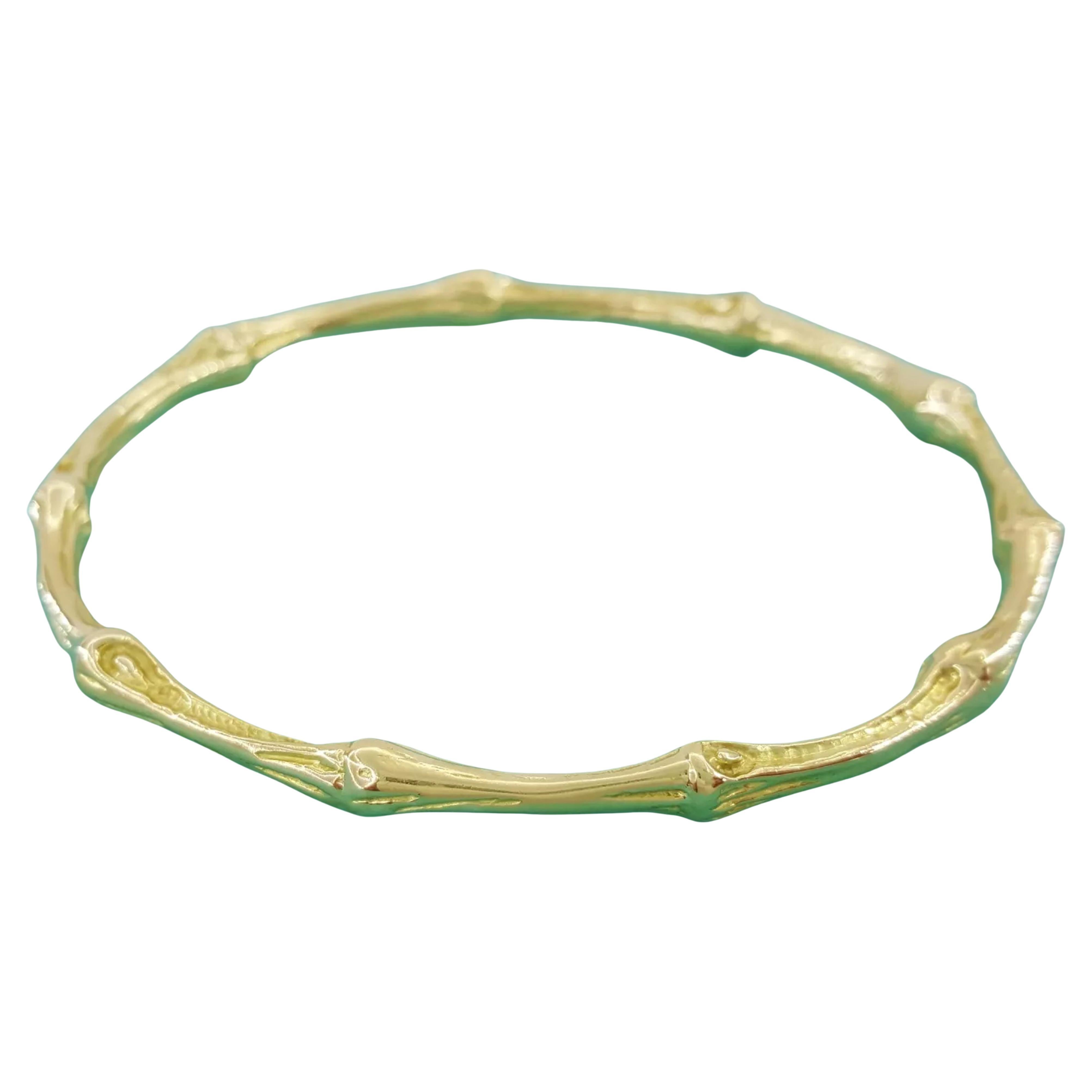 Tiffany & Co. Vintage 18K Gelbgold Bambus-Armreif (Zeitgenössisch)
