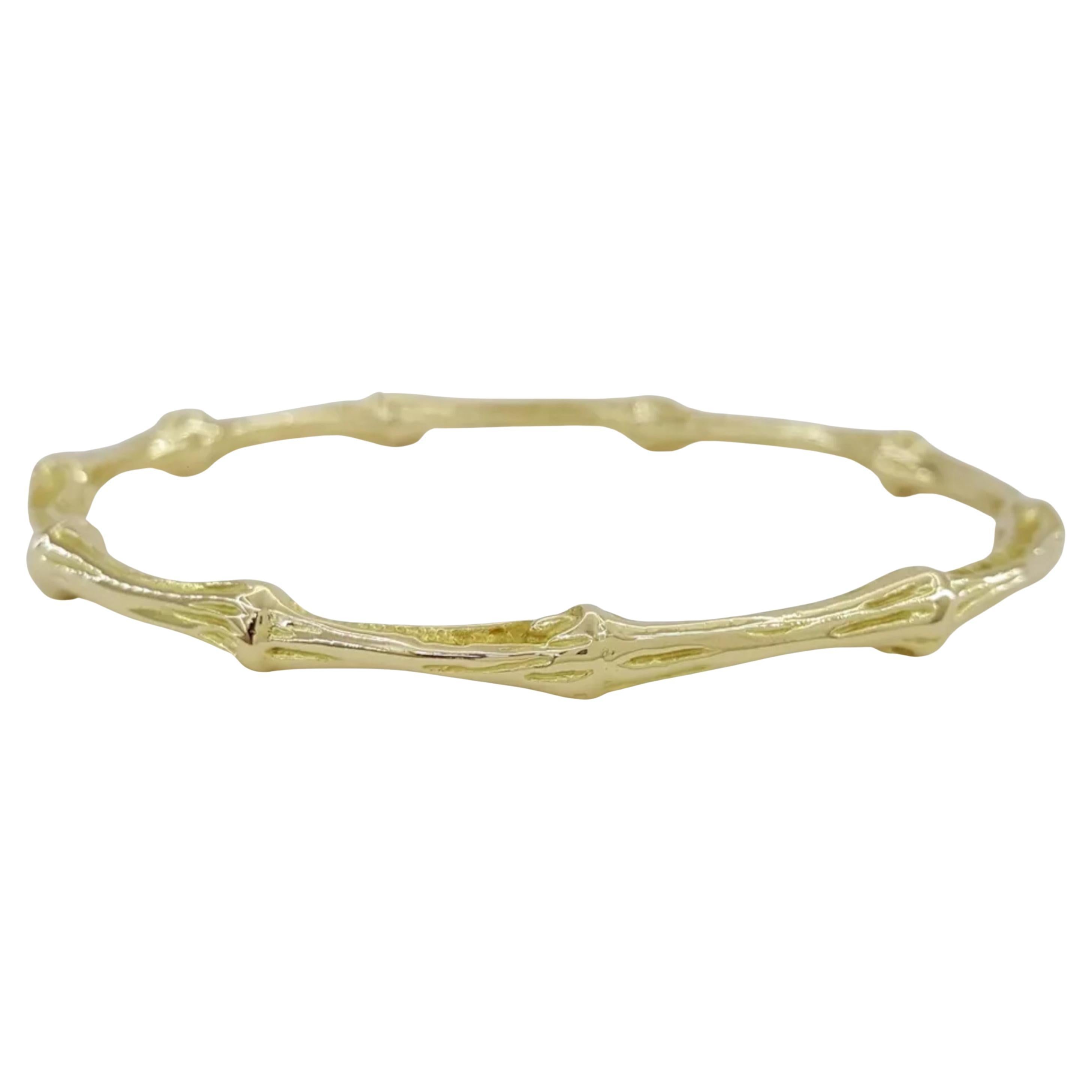 Tiffany & Co. Vintage 18K Gelbgold Bambus-Armreif Damen