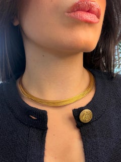 Vintage Tiffany & Co. 18K Yellow Gold Collar Necklace, Multi-Wire Circa 1970's