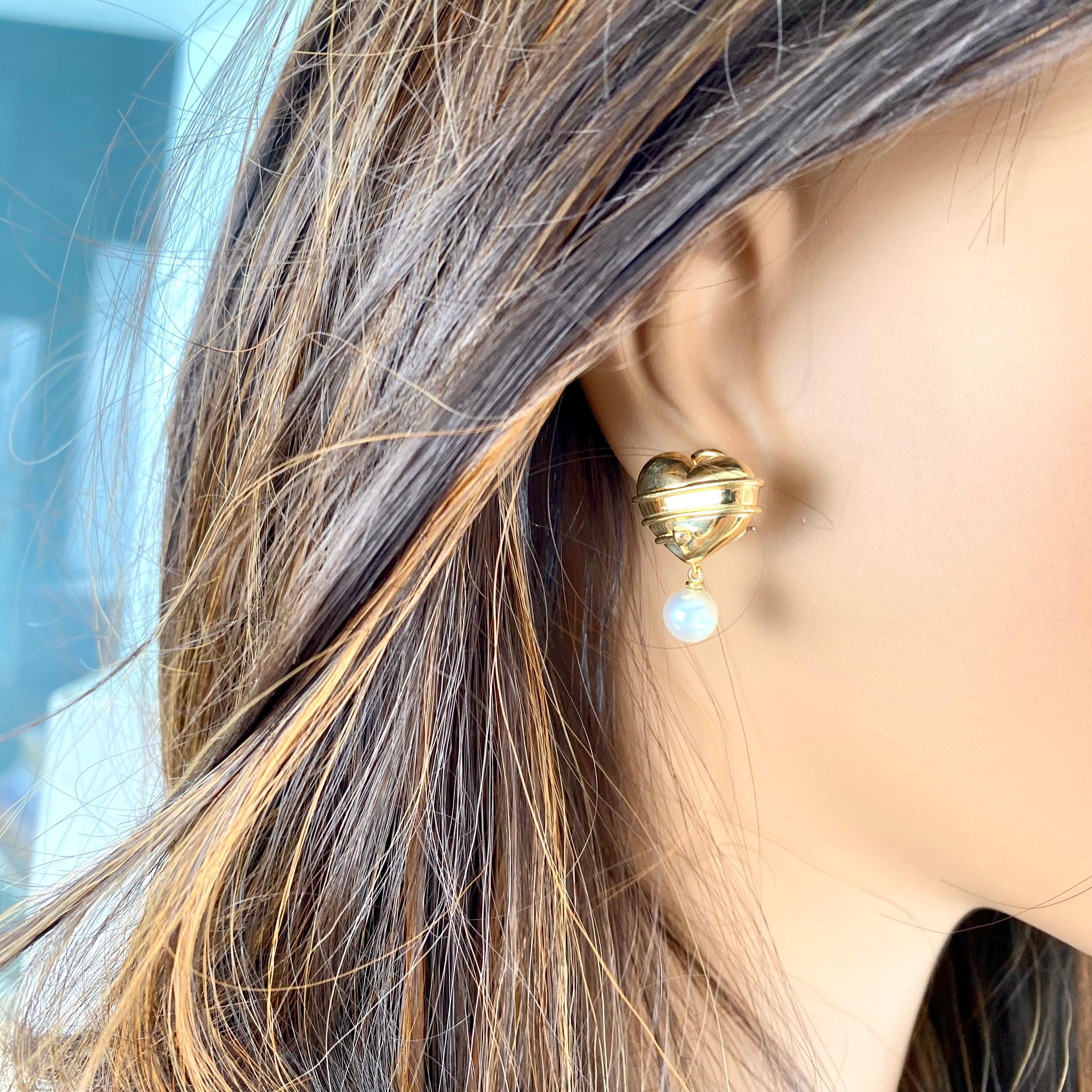tiffany pearl drop earrings