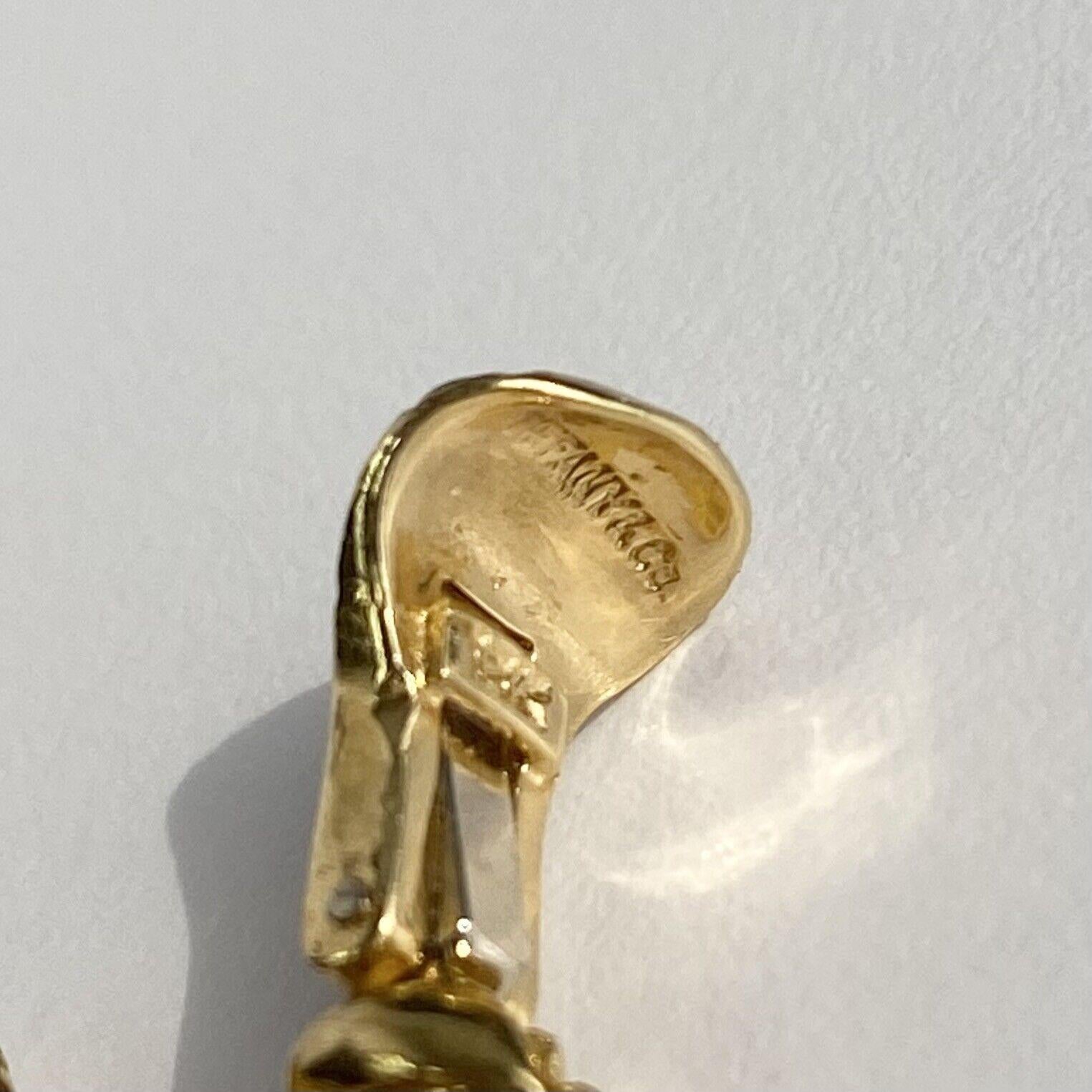 Women's or Men's TIFFANY & CO VINTAGE 18K yellow gold ROPE HOOPS 17.53GR