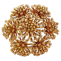 Tiffany & Co Vintage 18K Yellow Gold Sea Life Pin Brooch 37 Grams