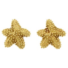 Tiffany & Co. Vintage 18K Gelbgold Seestern Ohrstecker