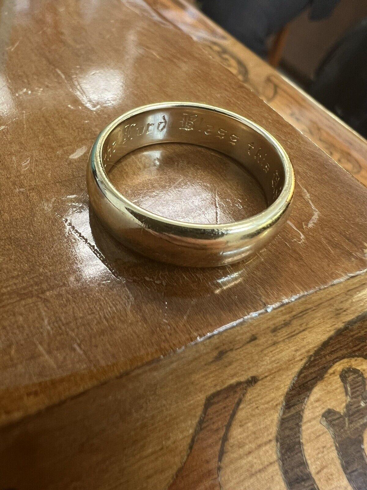 Women's or Men's Tiffany & Co. Vintage 18k Yellow Gold Wedding Band For Sale