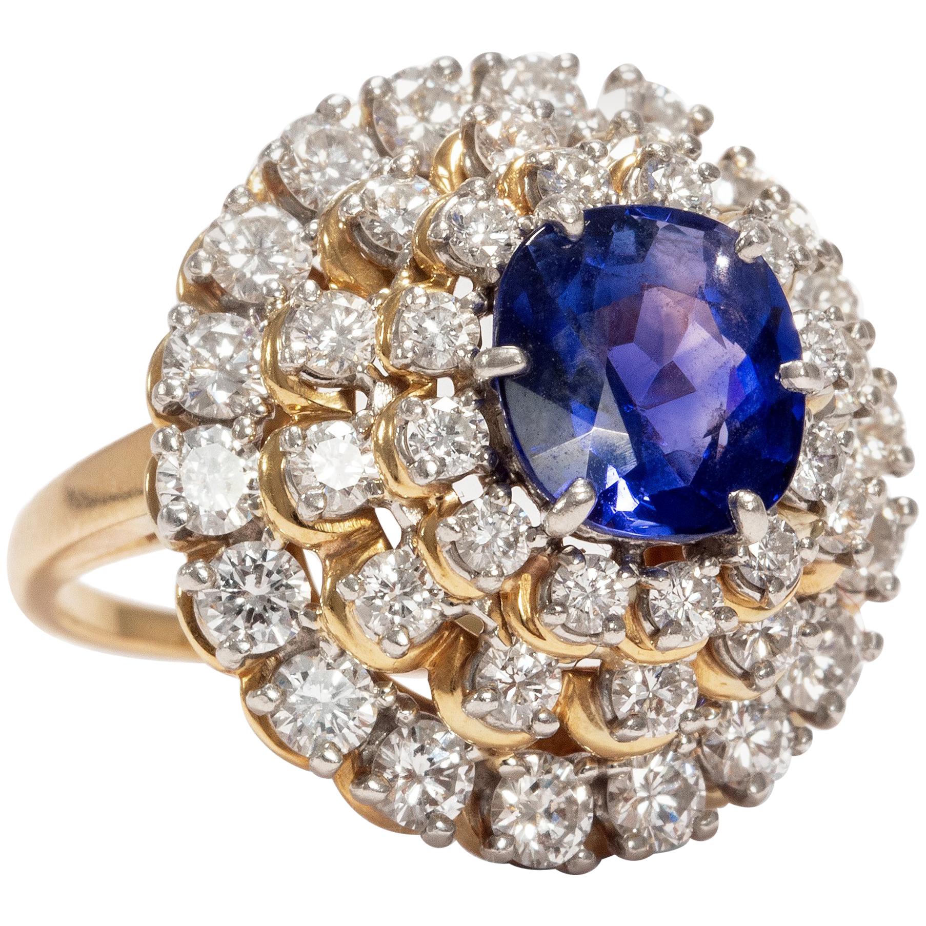 Grand 1 ct Baguette Diamant Statement Ring silver Sz 6 Naturel Véritable