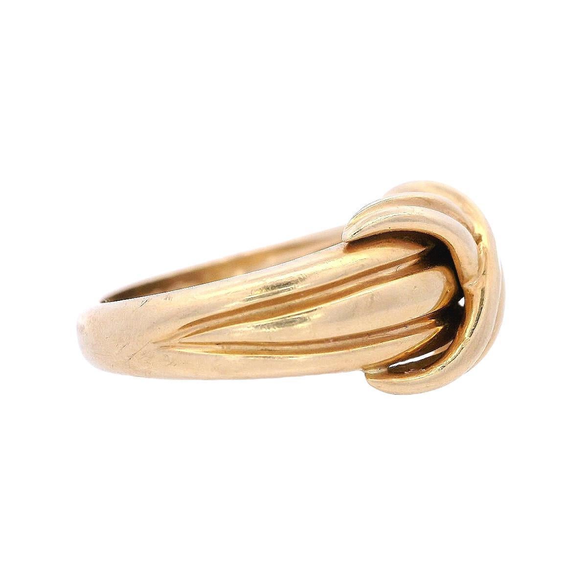 Tiffany & Co. Vintage 1990er Jahre X-Ring aus 18 Karat Gelbgold 1