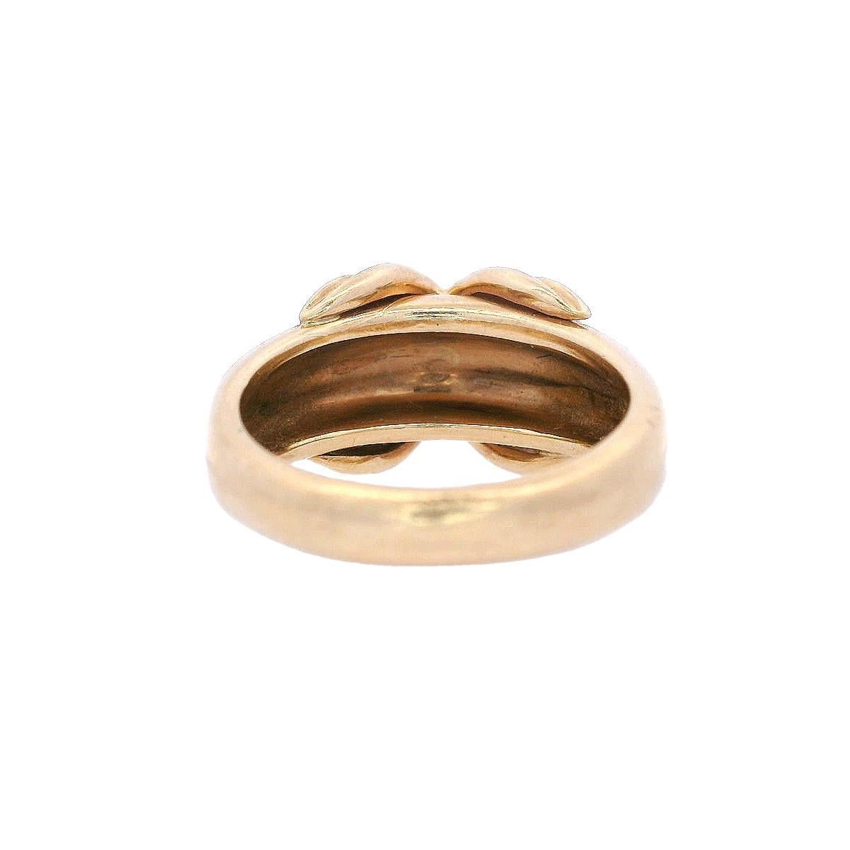 Tiffany & Co. Vintage 1990er Jahre X-Ring aus 18 Karat Gelbgold 2
