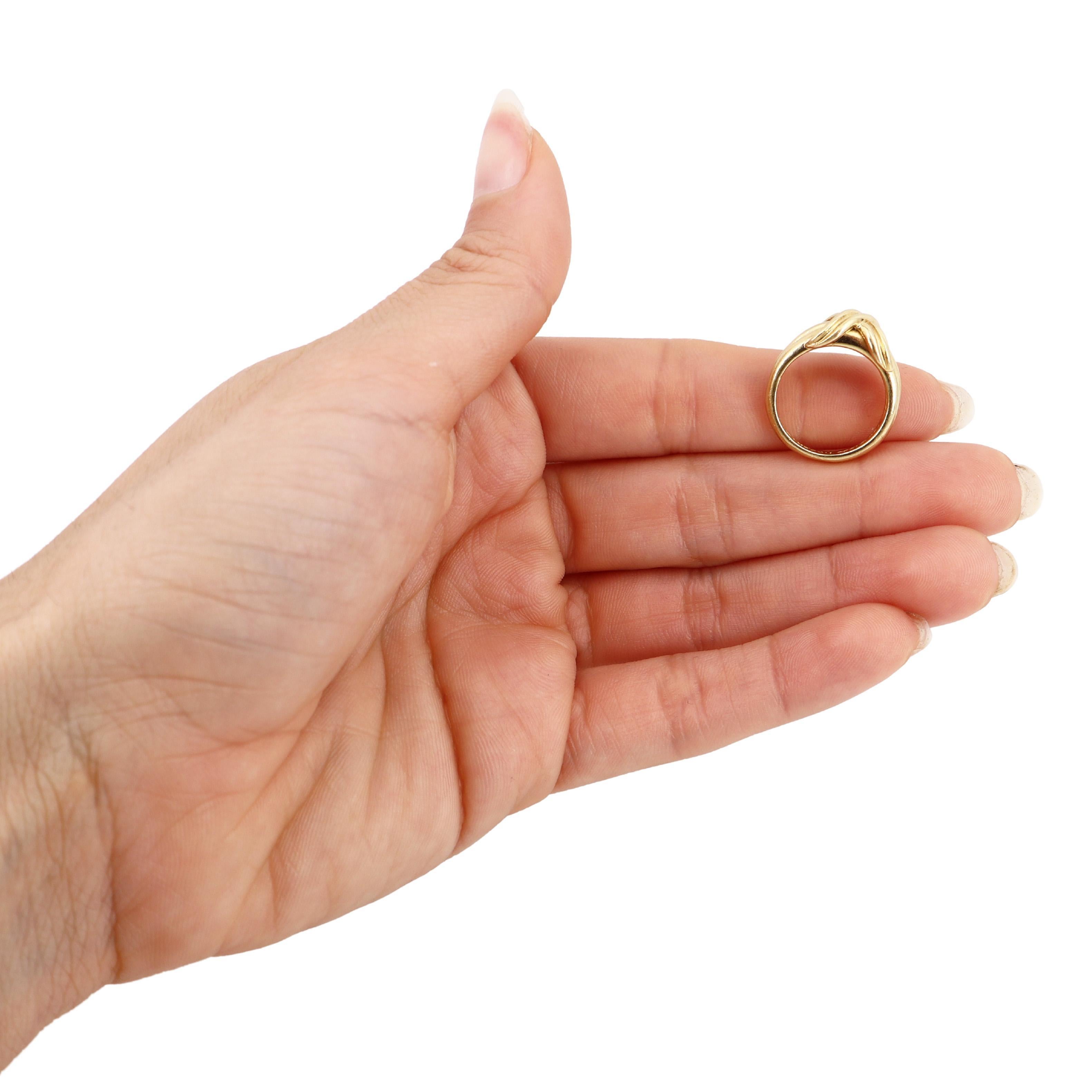 Tiffany & Co. Vintage 1990er Jahre X-Ring aus 18 Karat Gelbgold 3