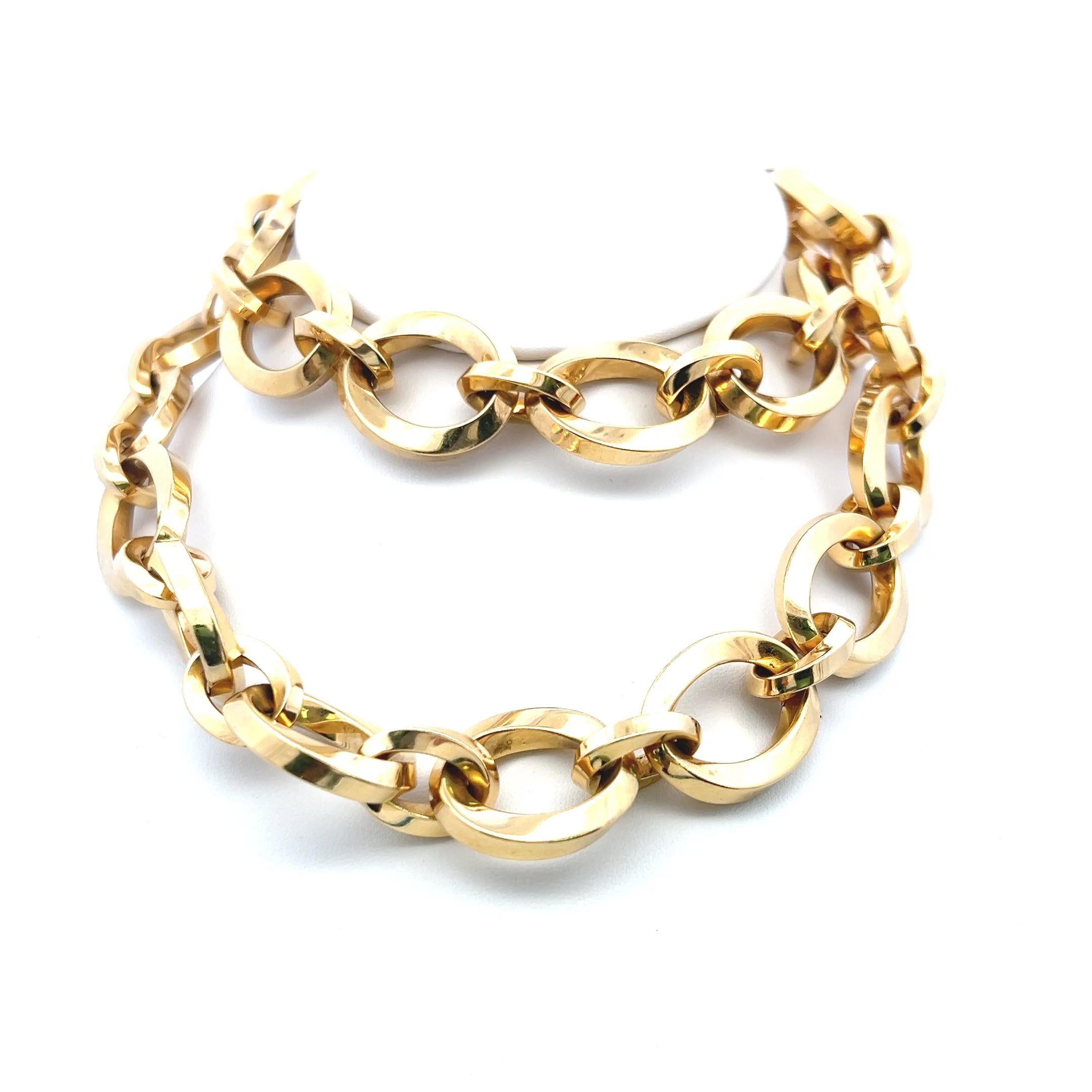 Donna A. Link & Co. d'epoca da 209 grammi in oro giallo 18 kt. in vendita